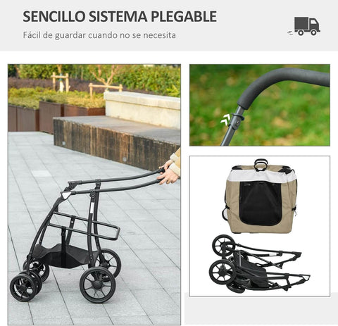 2-in-1 Dog Stroller for Small Dogs