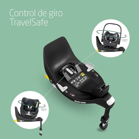 360° Swivel Car Seat Set with Base (0–4y)
