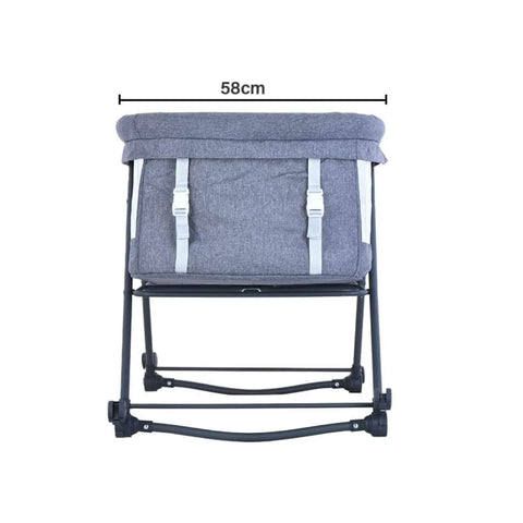 Foldable Travel Cot with Rocking & Wheels