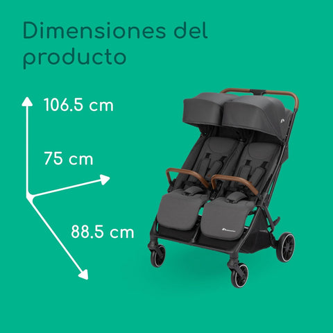 Twin Stroller – Double Pushchair 0-22 kg