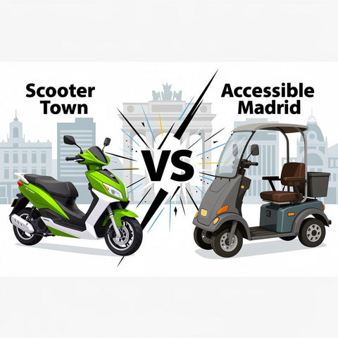 Scooter Town vs Accessible Madrid: Which Is the Best Mobility Scooter Rental in Madrid?