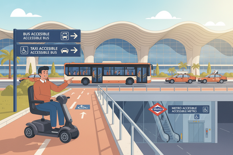 How to Get from Madrid Airport to the City with a Mobility Scooter