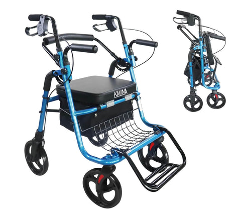 Andador con ruedas plegable