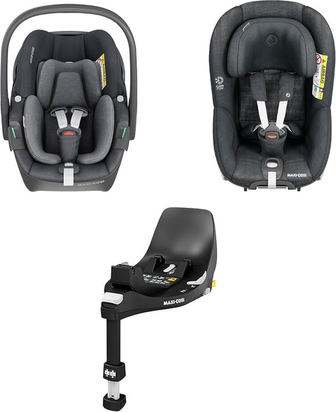 360° Swivel Car Seat Set with Base (0–4y)